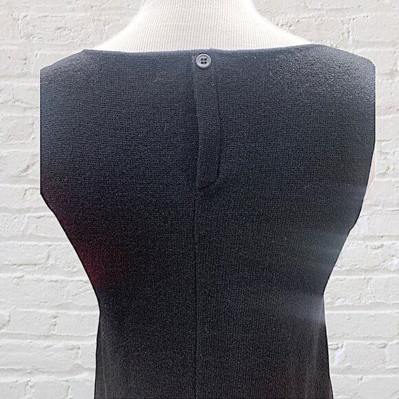 Zara Sleeveless A-Line Wool Blend Sweater Dress Black Size Medium - Picture 5 of 13